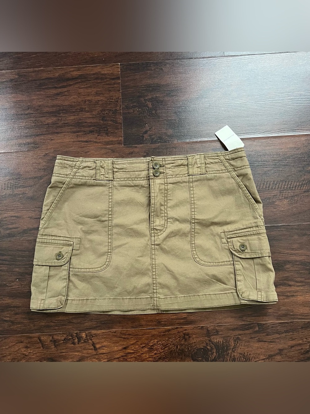 Abercrombie & Fitch Olive Cargo Mini Skirt Low Rise NWT M